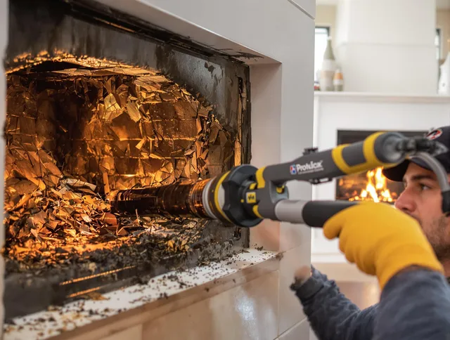 Professional chimney cleaning by Warren Chimney Sweep in Warren, RI