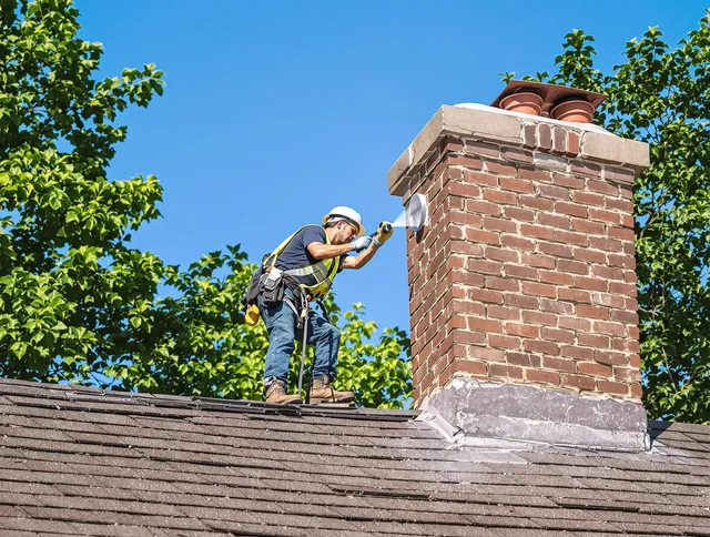 Warren Chimney Sweep performing an inspection with advanced tools in Warren, RI