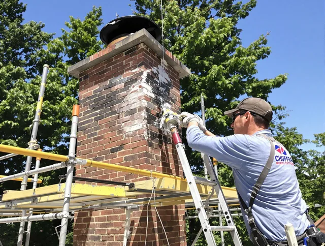 Structural chimney repair by Warren Chimney Sweep in Warren, RI