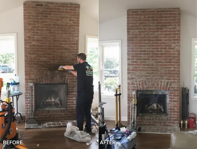 Finished chimney sweeping service by Warren Chimney Sweep in Warren, RI