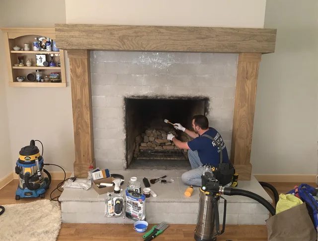 Detailed creosote removal process by Warren Chimney Sweep in Warren, RI